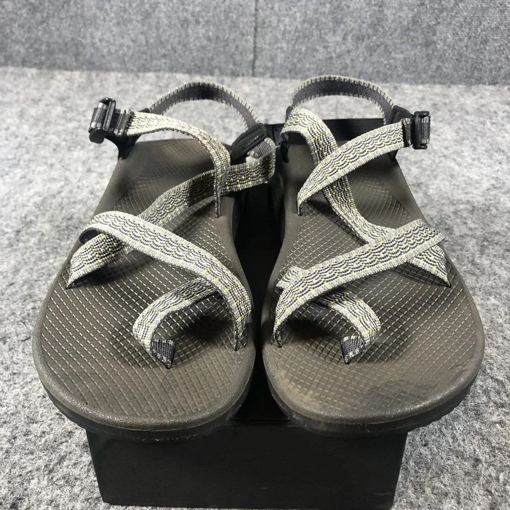Chaco ZX2‎ Toe Loop Sandals Mens 13 Gray Adjustable Hiking Outdoor Comfort